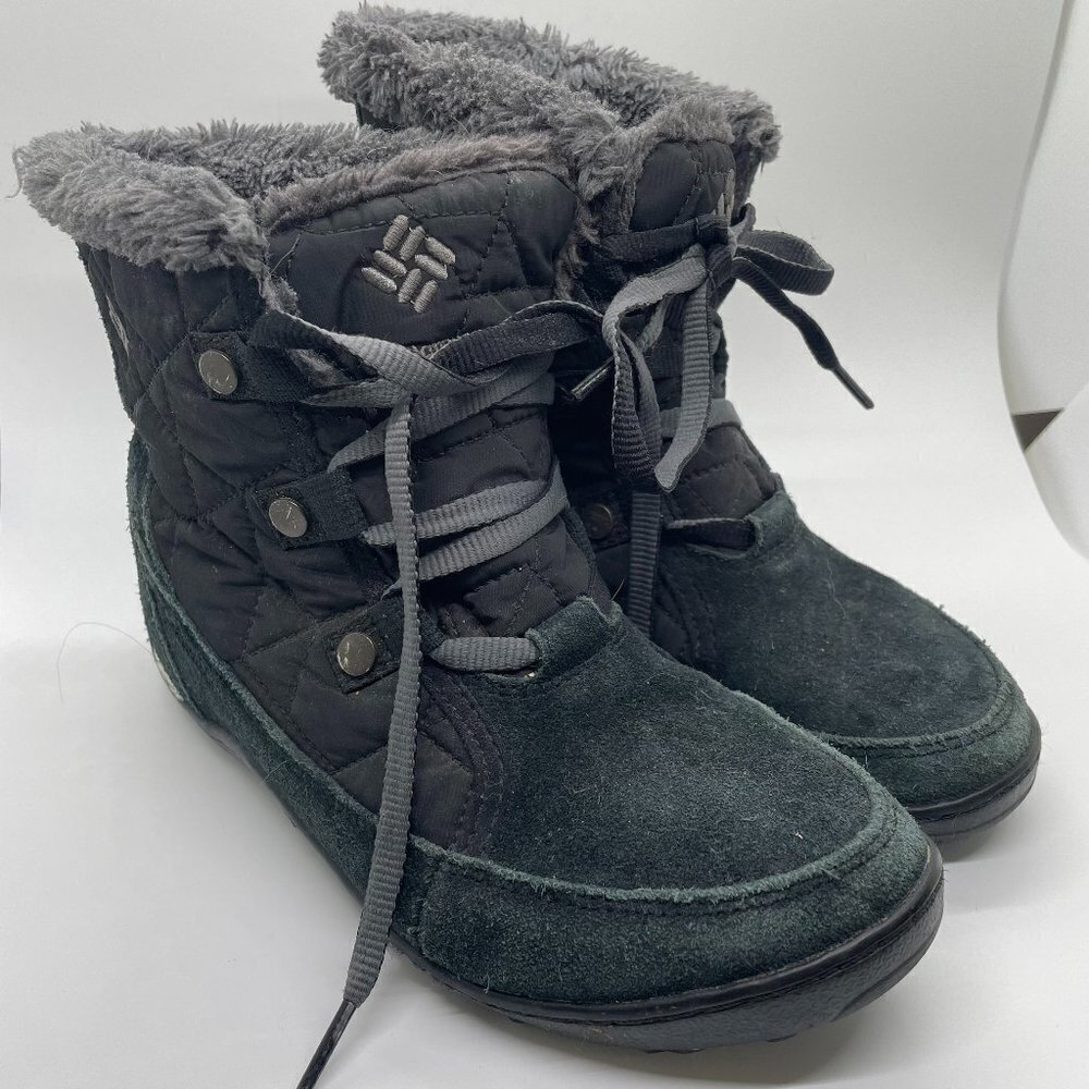 Columbia Womens Minx Shorty Omni-Heat Winter Boot Waterproof Black 5.5